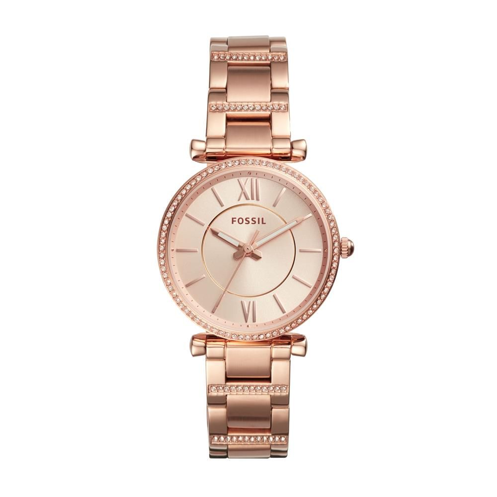 Fossil Carlie Rose Gold Stainless Steel Watch - ES4301 | Shop Today ...