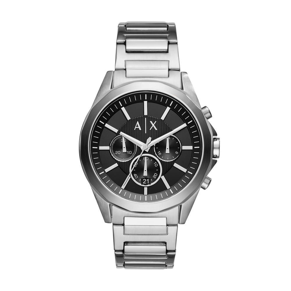 Armani Exchange Drexler Silver Stainless Steel Watch - AX2600 | Shop ...