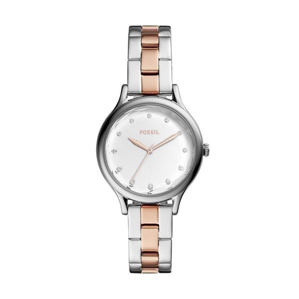 Fossil Laney Silver Stainless Steel Watch - BQ3338