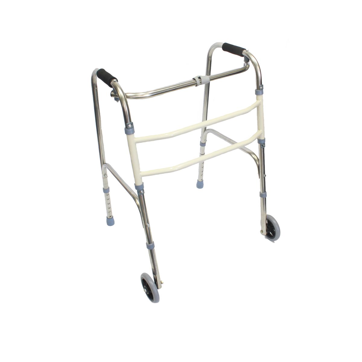 Foldable Aluminium Adult Walking Frame with Wheels Buy Online in
