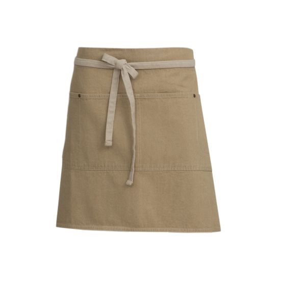 Chef Works Austin Half Bistro Apron - Natural