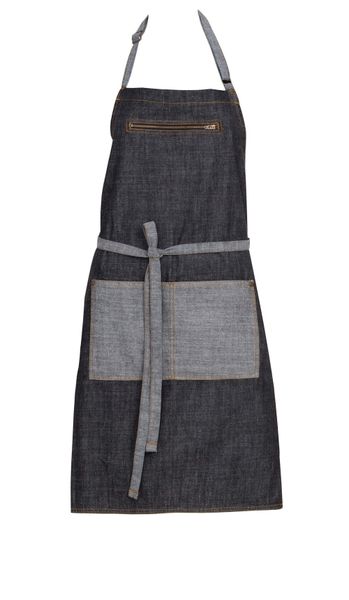 Chef Works Manhattan Bib Apron - Black Denim