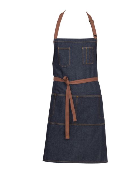 Chef Works Memphis Bib Apron - Indigo Blue