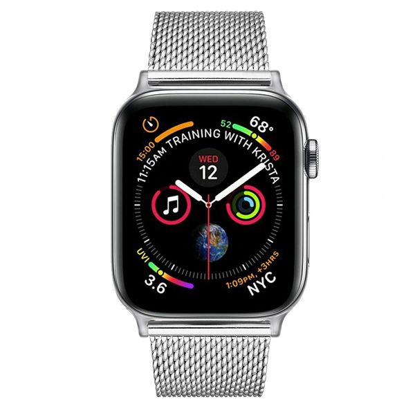 Colton James Mesh Strap for Silver 44mm Apple Watch - Rose Gold