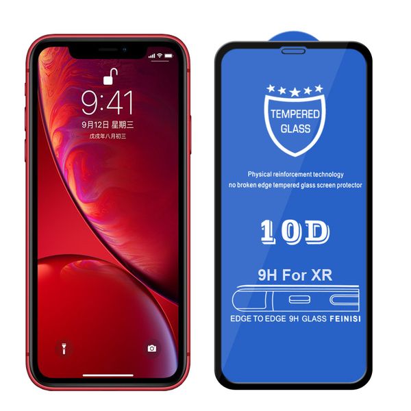 10D Curved Tempered Glass for Apple iphone XR
