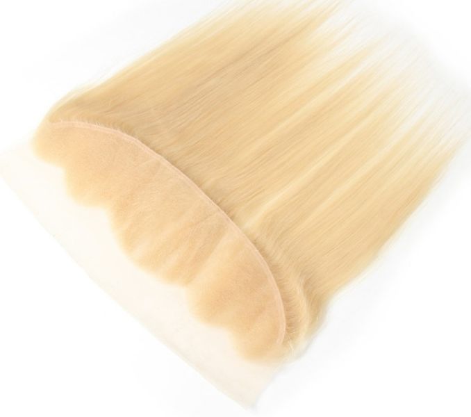 14" Platinum Blonde #613 Straight 13x4 ear to ear lace frontal 1pcs