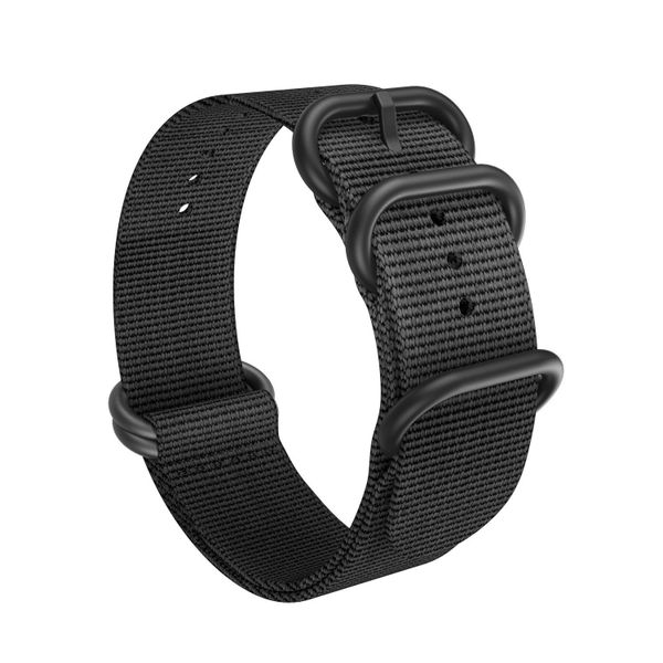 Killer Deals Universal 22mm Nylon Replacement Watch Strap - Black