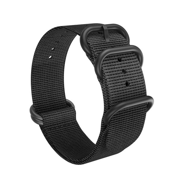 Killer Deals Universal 24mm Nylon Replacement Watch Strap - Black