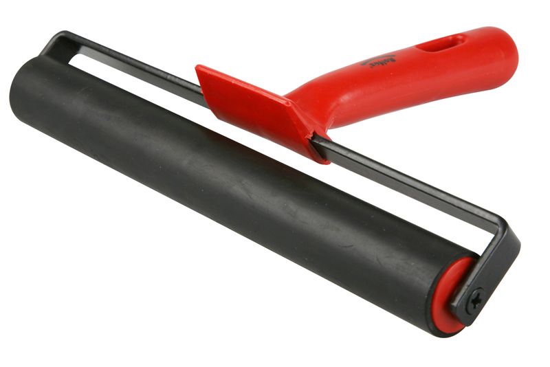 Rolfes Plastic Handle Hard Rubber Brayer 8 inch / 20.32cm