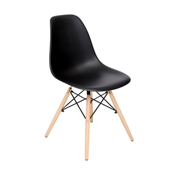 Zoco &amp; Mii - Emmy Wooden Leg Chair - Black