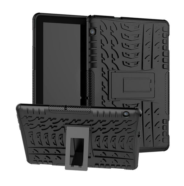 Rugged Hard Cover Stand compatible with Huawei MediaPad T5 10.1 inch Black