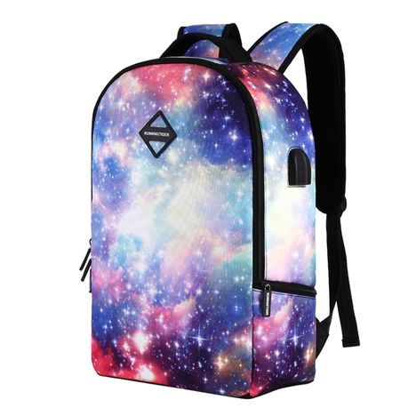 pink galaxy backpack