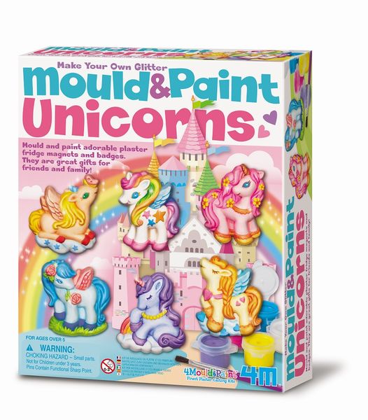 4M Mould &amp; Paint Glitter Unicorns