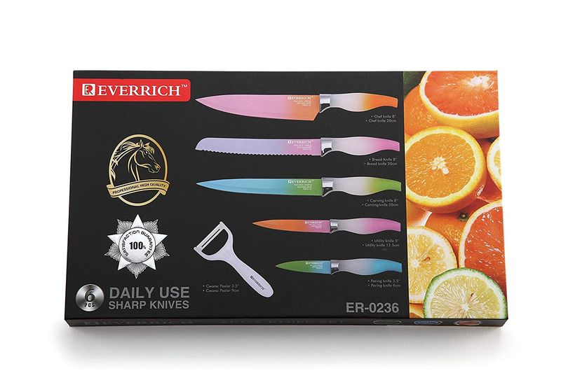 2019 Everrich Rainbow Kitchen Knife Set