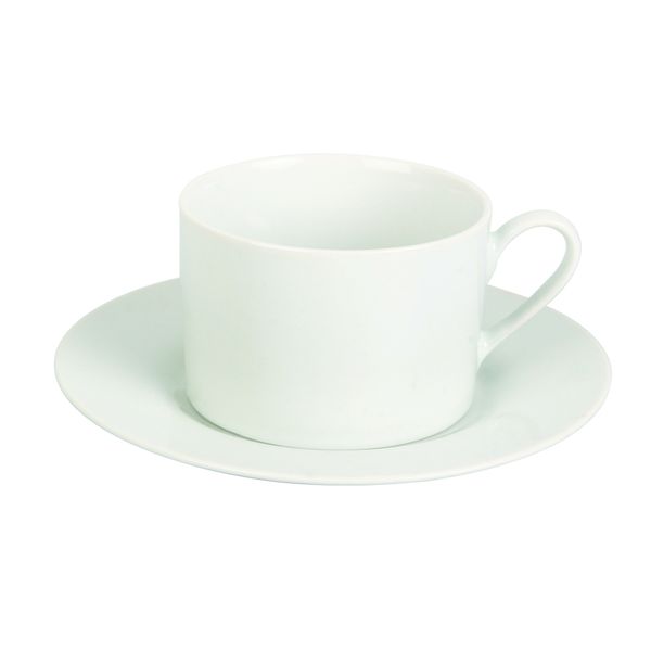 Whiteware Cups &amp; Saucers