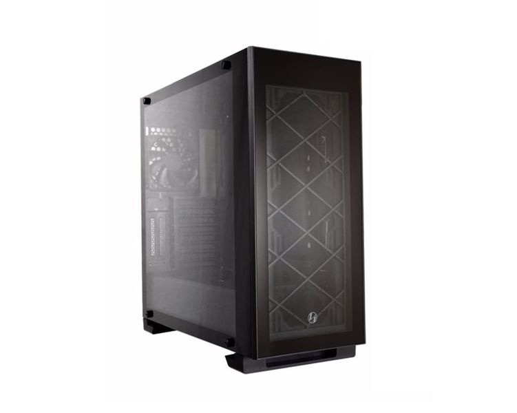 Lian-li pc-A330 Alpha330 all Black Tempered glasss ATX Case