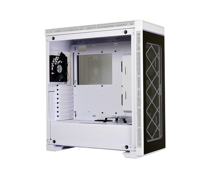 Lian-li pc-A330 Alpha330 all White Tempered glasss ATX Case