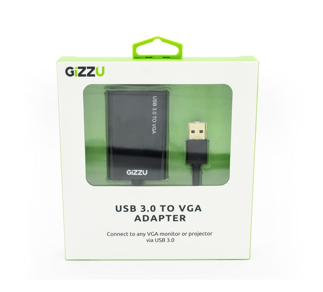 GIZZU USB3.0 to VGA Adapter - Black