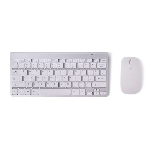Generic Apple Style Magic Keyboard &amp; Mouse Set - Silver