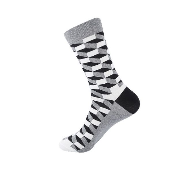 Men's Socks - Block Blue