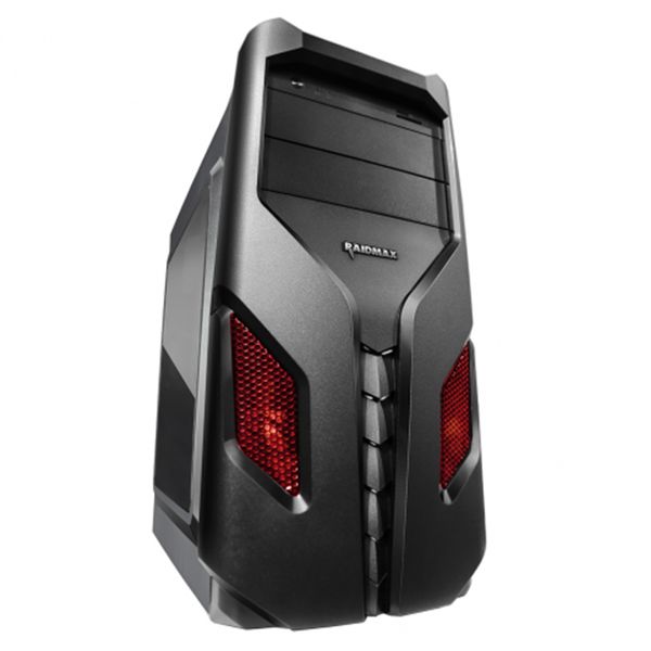 Raidmax Exo Window Red Led ATX/Micro ATX/Mini ITX Chassis - Black/Red