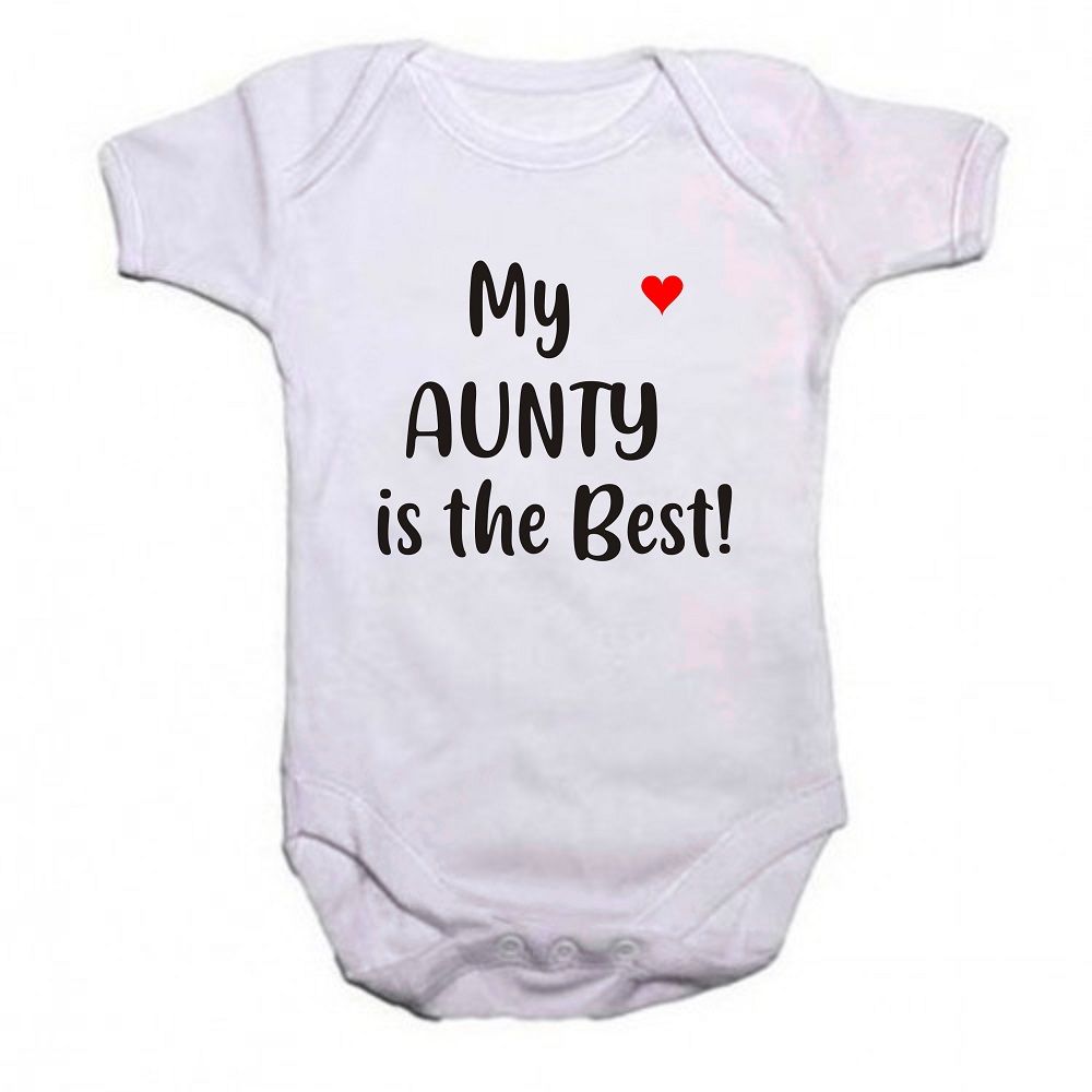 Qtees Africa My Aunty is the Best Baby Grow Shop Today. Get it