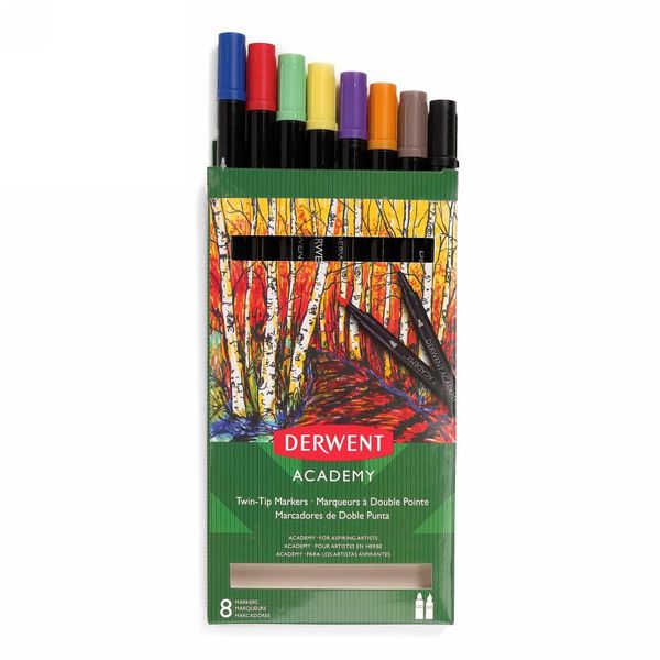 Derwent Academy Twin-Tip Markers Brush - DAM206