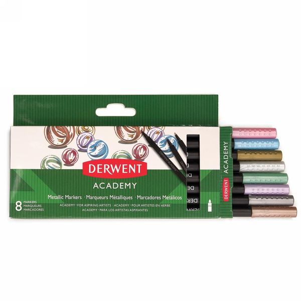 Derwent Academy Metallic Markers, Set of 8 98212