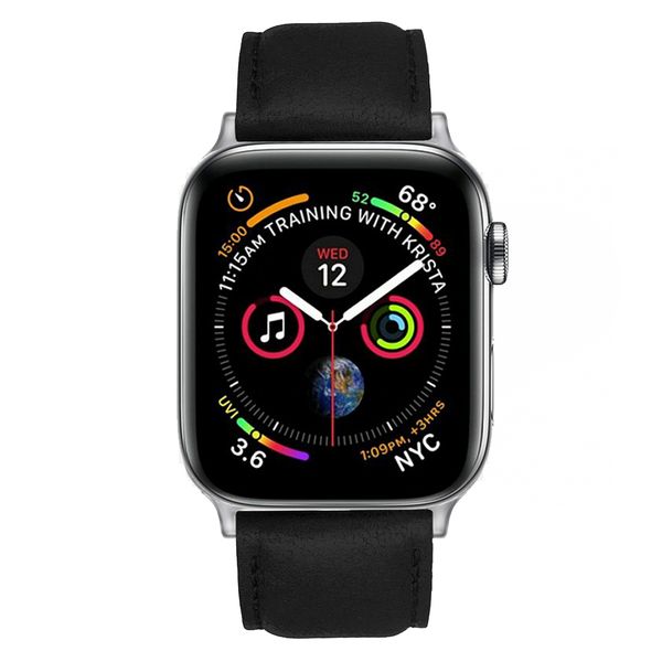 Colton James Leather Strap for Silver 40mm Apple Watch - Sandstone