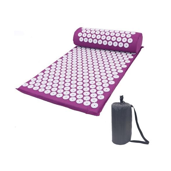 Acupuncture Yoga Mat &amp; Bag Purple