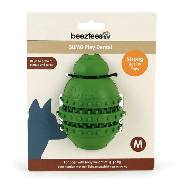Beeztees Sumo Play Dental Medium Dog Toy - Green