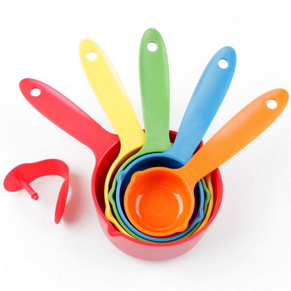 5 Piece Measuring Spoon &amp; Cups for Flour, Oil &amp; Baking