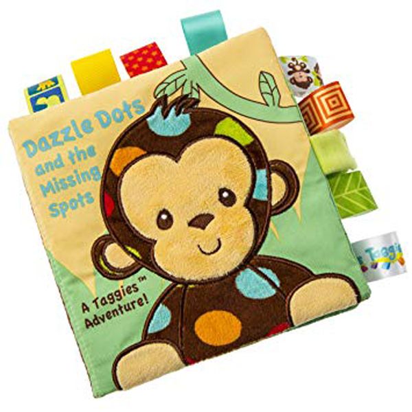 Mary Meyer Taggies Dazzle Dots Monkey Soft Book - 15x15cm