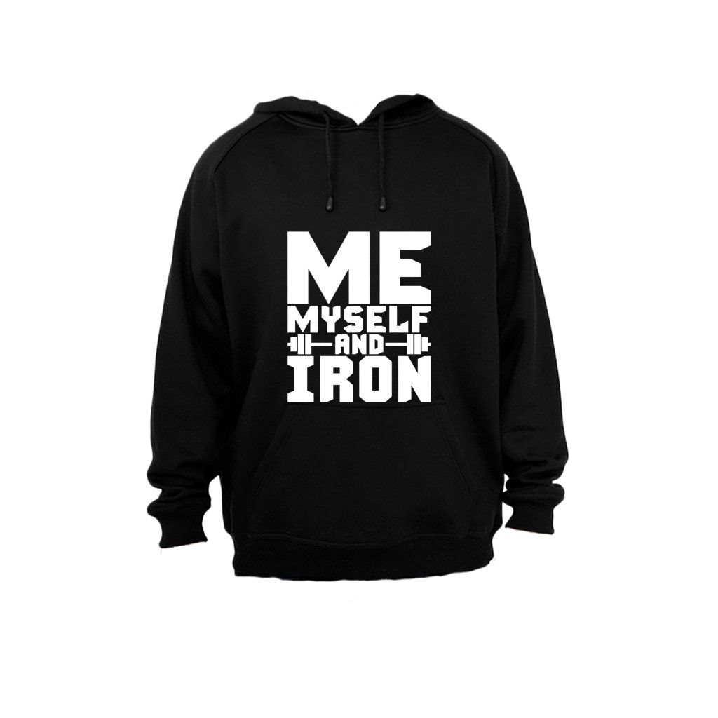 Me, Myself and Iron! - Mens - Hoodie - Black | Shop Today. Get it ...