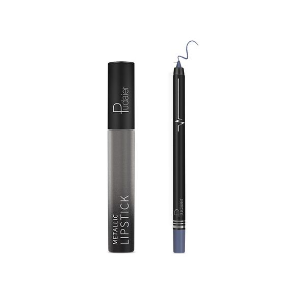 Pudaier Lip Makeup Kit - Lip Gloss &amp; Lipliner Pencil Velvet Matte 24