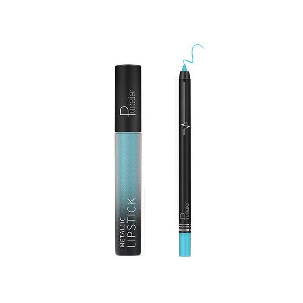 Pudaier Lip Makeup Kit - Lip Gloss &amp; Lipliner Pencil Velvet Matte 26