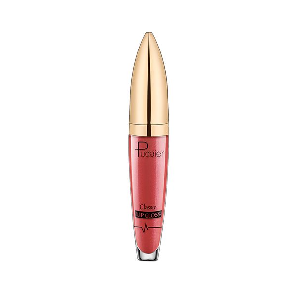 Pudaier Glitter Lips Liquid Lipstick Waterproof 8- Chestnut