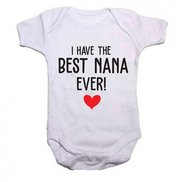 Qtees Africa Best Nana Ever Baby Grow