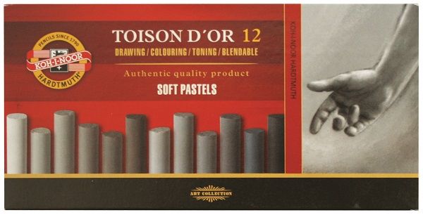 Soft Pastel Set Of 12 Greys