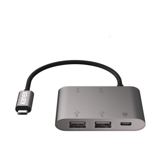 Kanex USB-C to 4x USB3 &amp; 1x USB-C Power Delivery Adapter/Dock - Space Grey