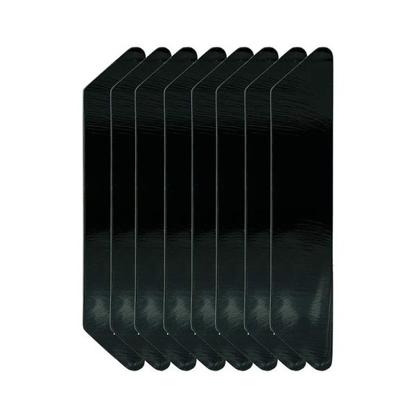 HomeFX Rug Grip Carpet Holders Set of 8 - Black