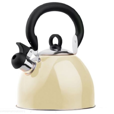 cream whistling kettle