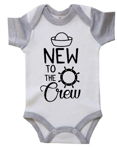 The Funky Shop New To The Crew Baby Grower - White/Grey