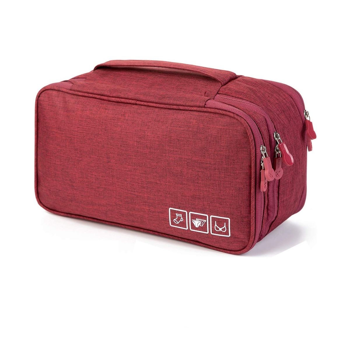 Travel Bra Underwear Organizer Case Waterproof Toiletry Bag Red Buy