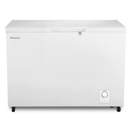 hisense 95l lockable chest freezer metallic