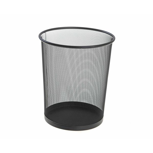 SDS: M900 Wire Mesh Metal Round Waste Bin Black