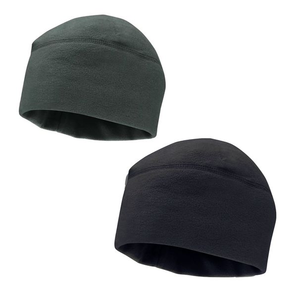 Beanie Fleece Grey &amp; Black