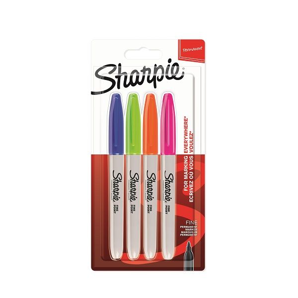 Sharpie: Fine Assorted Fun Permanent Markers 4 Pack