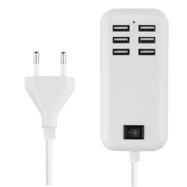 20w USB Power Adapter with 6 Ports - 1.5m line