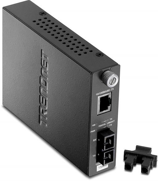 Single Mode SC Fiber 100Base-TX to 100Base-FX Converter